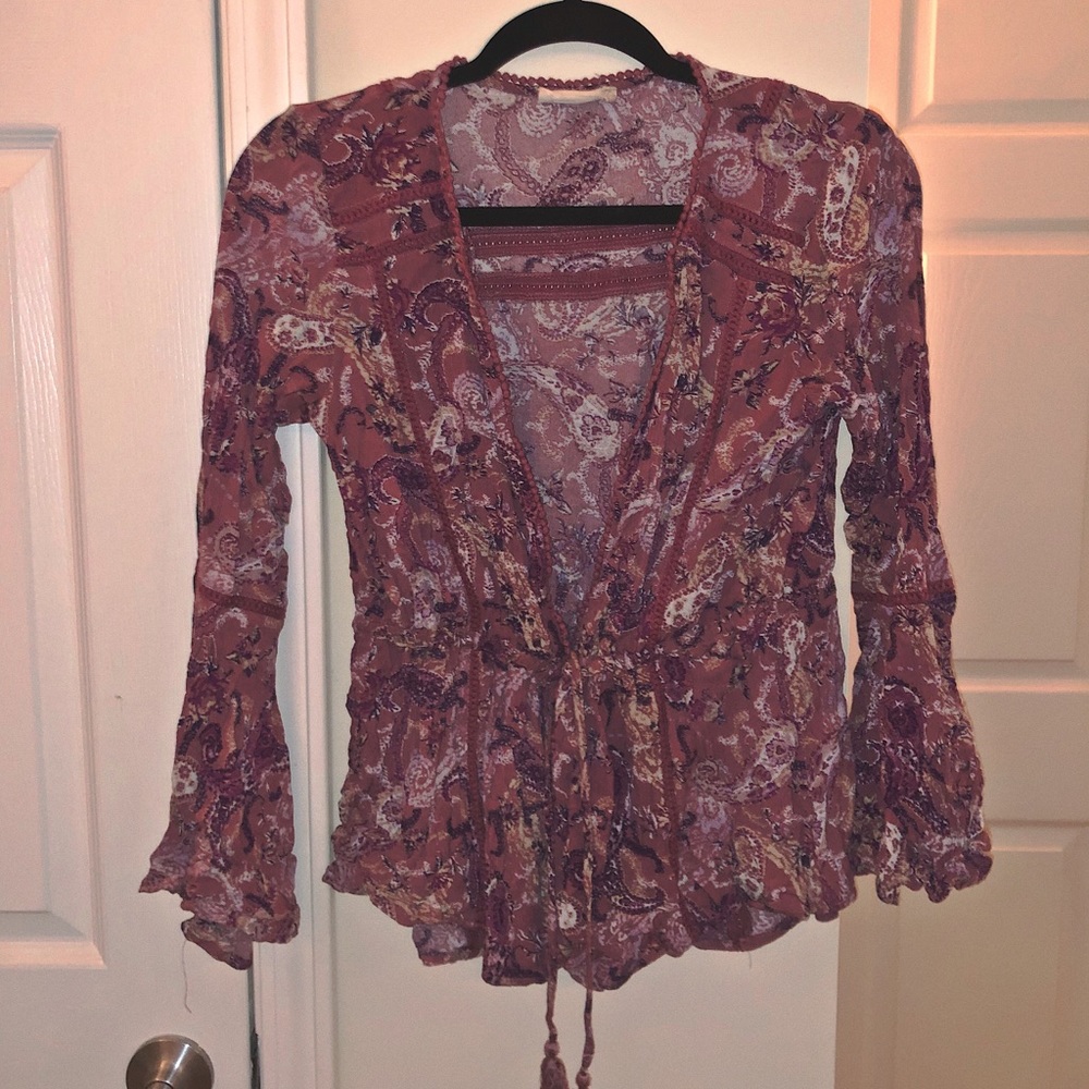 Tie together blouse